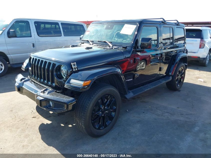 2021 JEEP WRANGLER UNLIMITED SAHARA HIGH - 1C4HJXEGXMW705700
