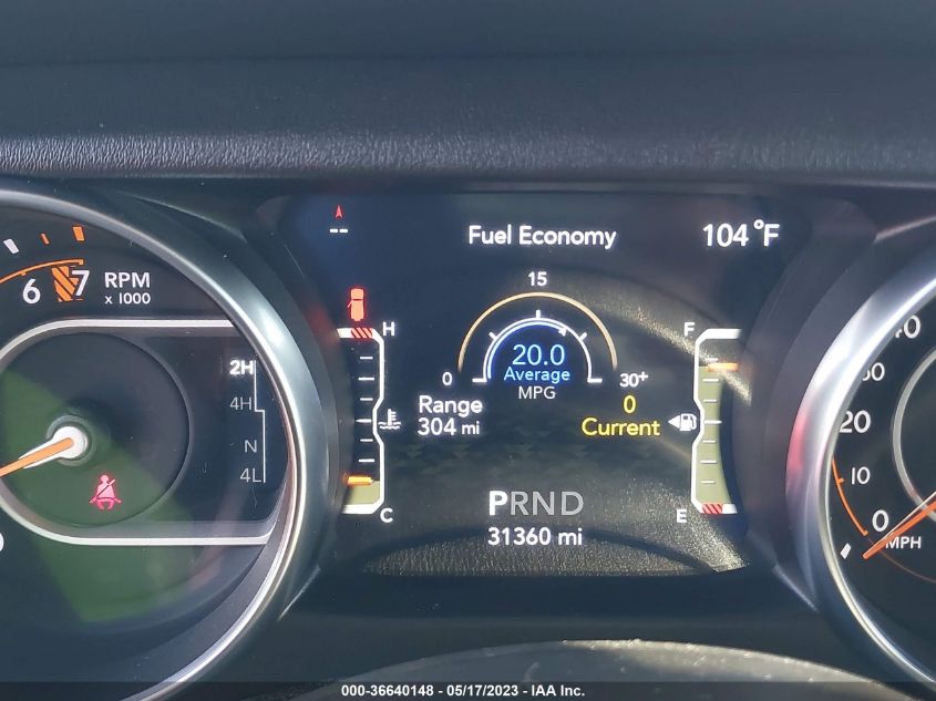 2021 JEEP WRANGLER UNLIMITED SAHARA HIGH - 1C4HJXEGXMW705700