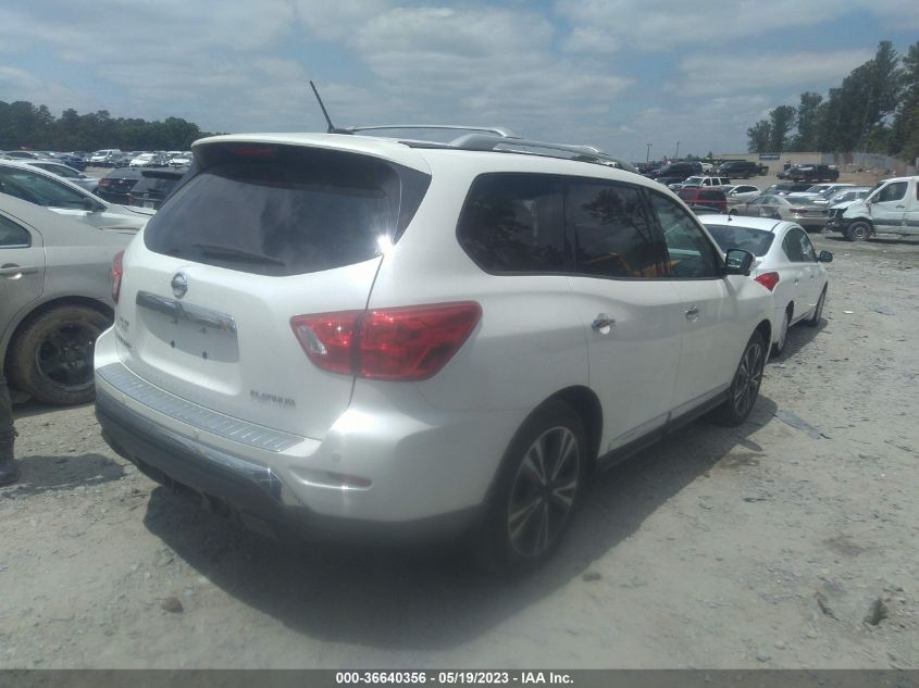 2017 NISSAN PATHFINDER PLATINUM - 5N1DR2MN9HC681063
