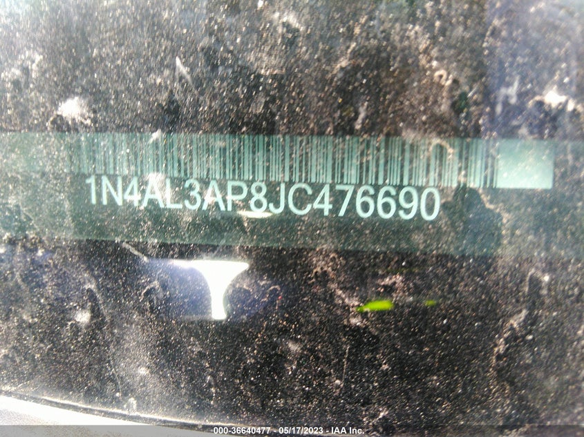 VIN 1N4AL3AP8JC476690 2018 NISSAN ALTIMA 2.5 S