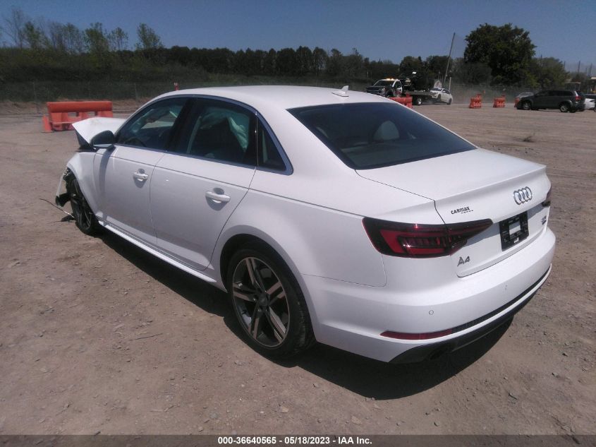 2018 AUDI A4 PREMIUM PLUS - WAUENAF47JN016060