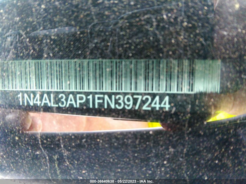 2015 NISSAN ALTIMA 2.5 SL - 1N4AL3AP1FN397244