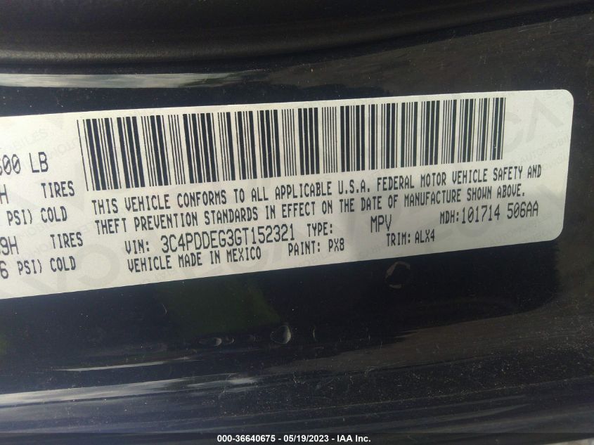 2016 DODGE JOURNEY R/T - 3C4PDDEG3GT152321