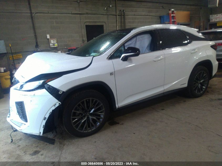 2022 LEXUS RX RX 450H F SPORT HANDLING - 2T2YGMDA7NC086800