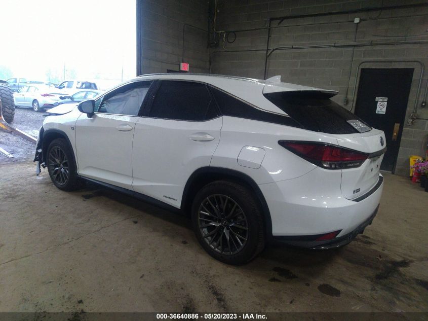 2022 LEXUS RX RX 450H F SPORT HANDLING - 2T2YGMDA7NC086800