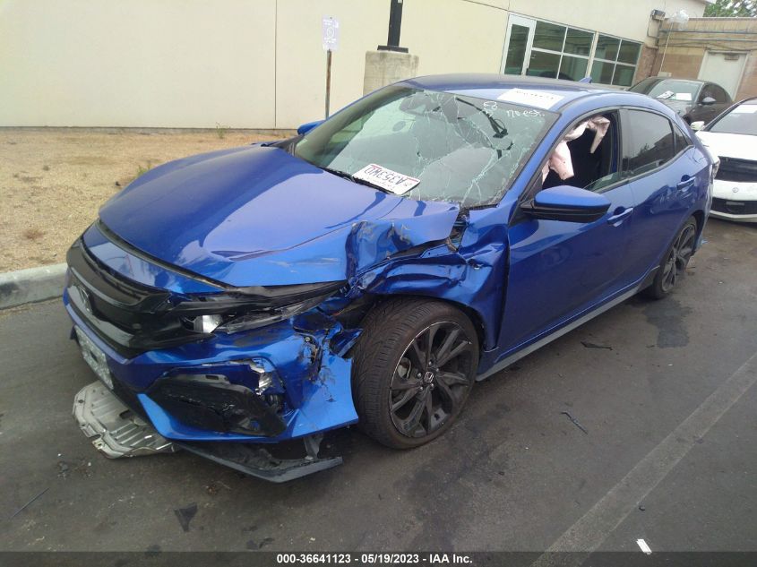 2019 HONDA CIVIC HATCHBACK SPORT - SHHFK7H42KU419877