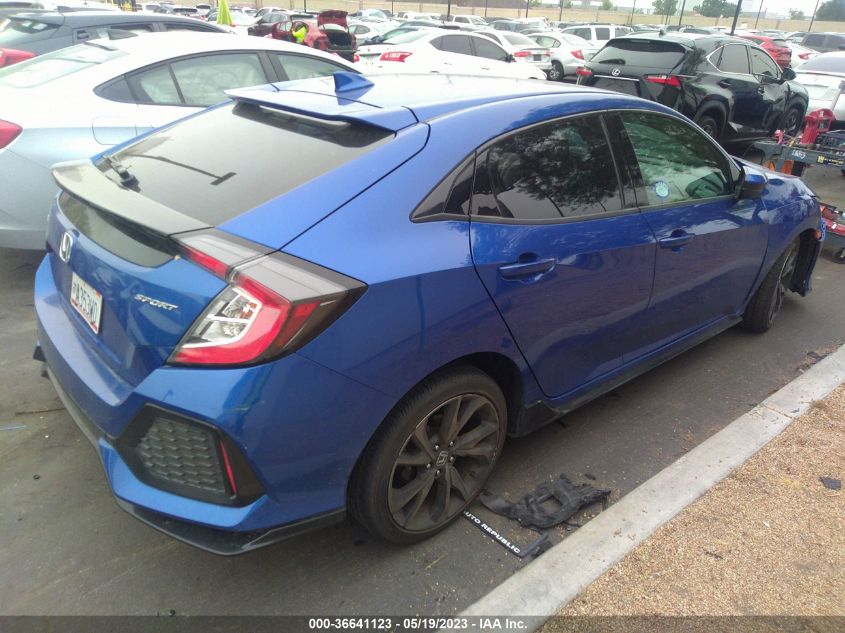 2019 HONDA CIVIC HATCHBACK SPORT - SHHFK7H42KU419877