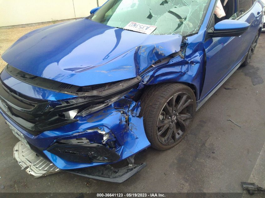 2019 HONDA CIVIC HATCHBACK SPORT - SHHFK7H42KU419877