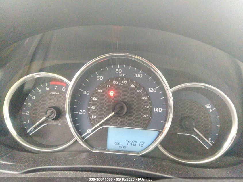2016 TOYOTA COROLLA L/LE/S/S PLUS/LE PLUS - 5YFBURHEXGP538836
