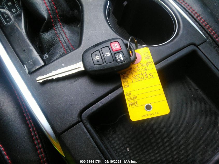 2016 TOYOTA CAMRY SE - 4T1BF1FK2GU170493