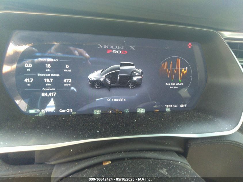 2016 TESLA MODEL X P90D/75D/P100D - 5YJXCBE40GF001383