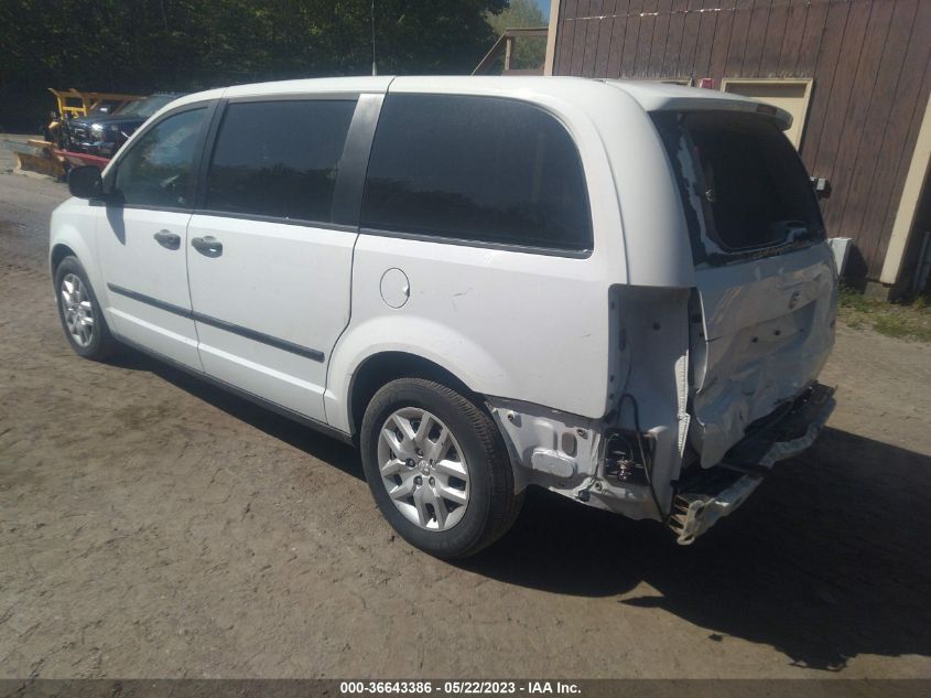 2015 RAM CARGO VAN TRADESMAN 2C4JRGAG6FR575717