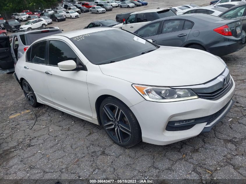 2017 HONDA ACCORD SEDAN SPORT - 1HGCR2F51HA156444
