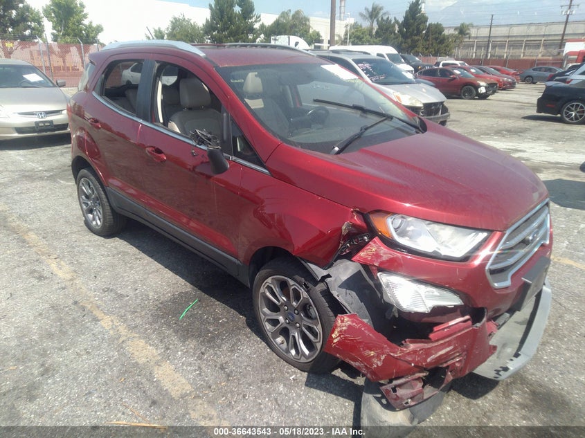 VIN MAJ6S3KL6KC301103 2019 FORD ECOSPORT TITANIUM
