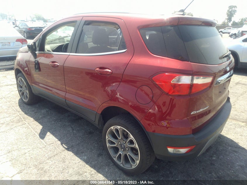 VIN MAJ6S3KL6KC301103 2019 FORD ECOSPORT TITANIUM