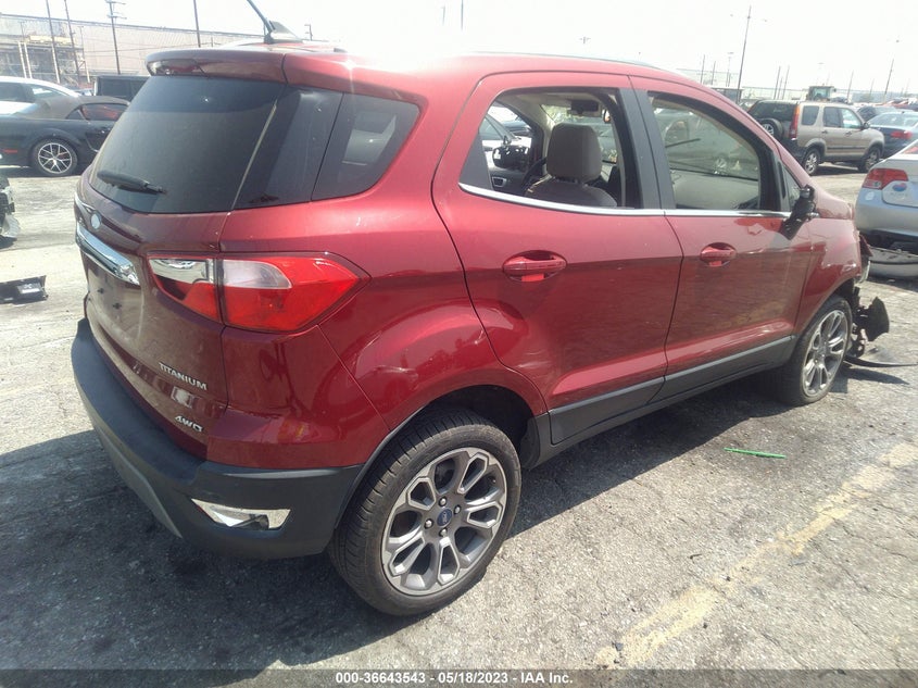 VIN MAJ6S3KL6KC301103 2019 FORD ECOSPORT TITANIUM