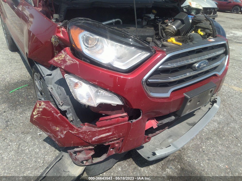 VIN MAJ6S3KL6KC301103 2019 FORD ECOSPORT TITANIUM