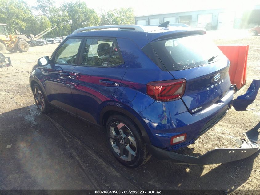 2022 HYUNDAI VENUE LIMITED - KMHRC8A32NU202954