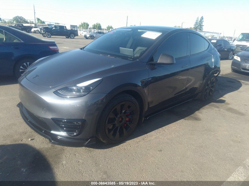 VIN 7SAYGDEE8PF597262 2023 TESLA MODEL Y LONG RANGE