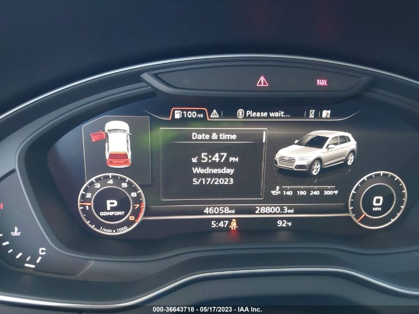 2019 AUDI Q5 PREMIUM PLUS - WA1BNAFY9K2125996