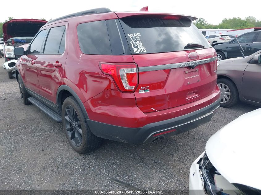 2017 FORD EXPLORER XLT - 1FM5K8D87HGE32419