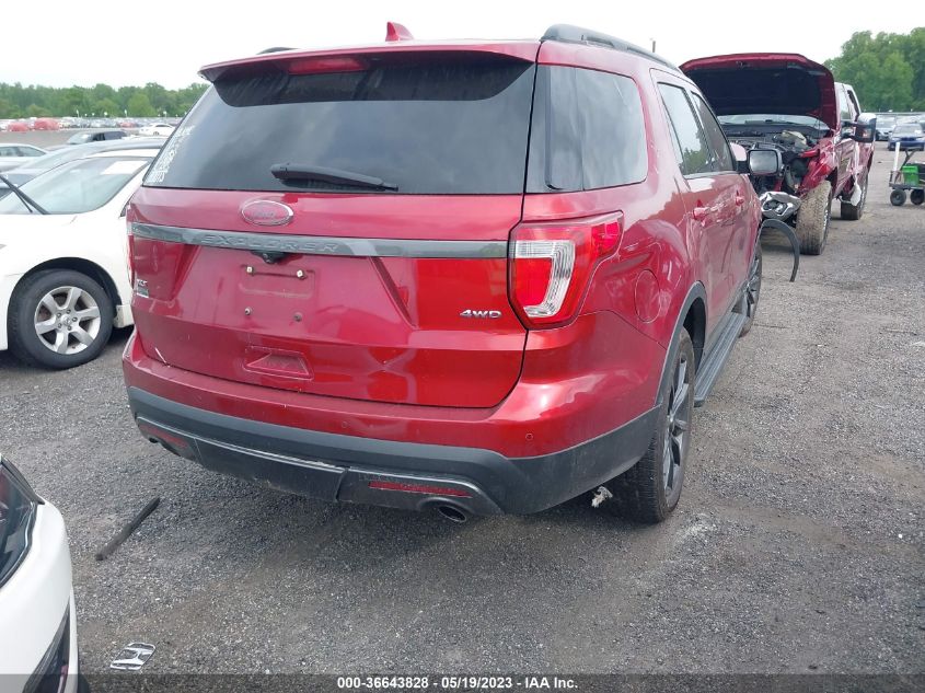 2017 FORD EXPLORER XLT - 1FM5K8D87HGE32419