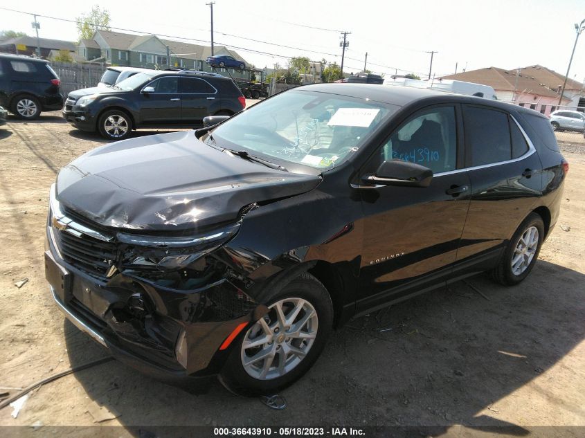 2022 CHEVROLET EQUINOX LT - 3GNAXUEV1NL289581