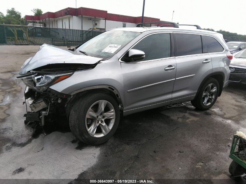 2017 TOYOTA HIGHLANDER LIMITED - 5TDDZRFH7HS378320