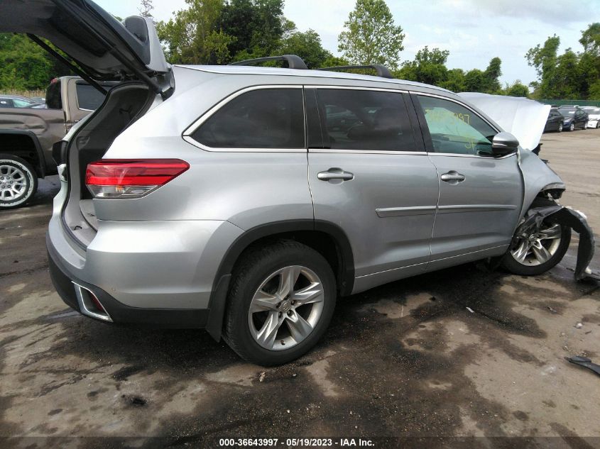 2017 TOYOTA HIGHLANDER LIMITED - 5TDDZRFH7HS378320