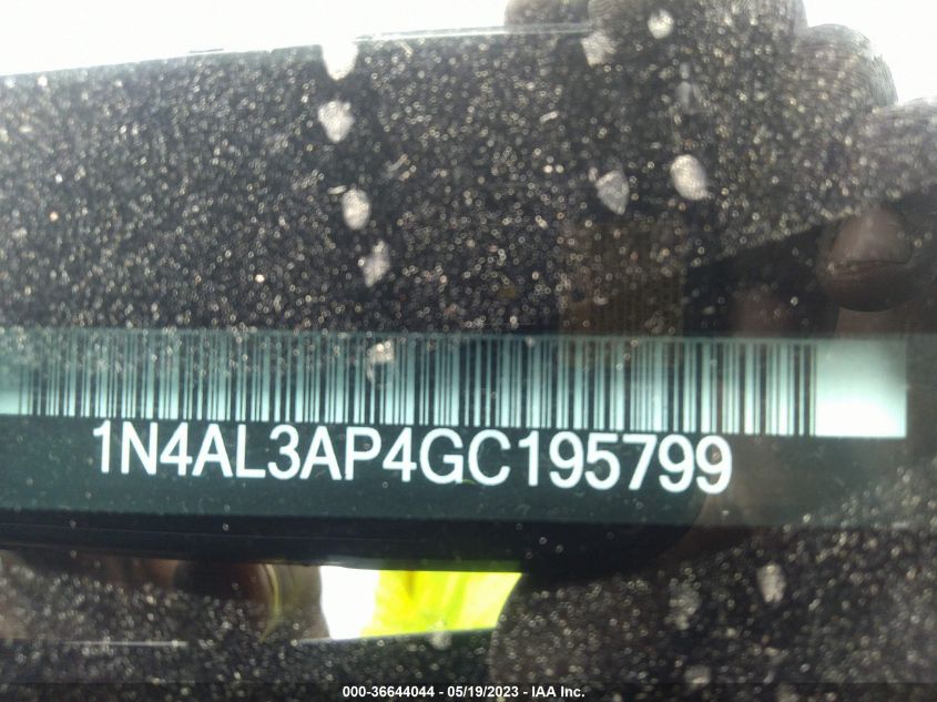 2016 NISSAN ALTIMA 2.5 SL - 1N4AL3AP4GC195799
