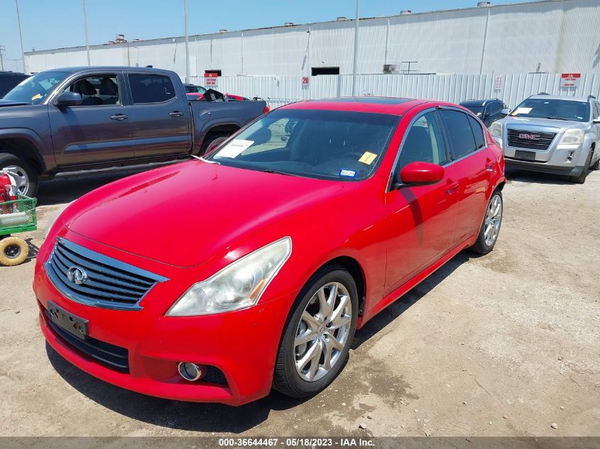 2013 INFINITI G37 SEDAN JOURNEY JN1CV6AP3DM302543