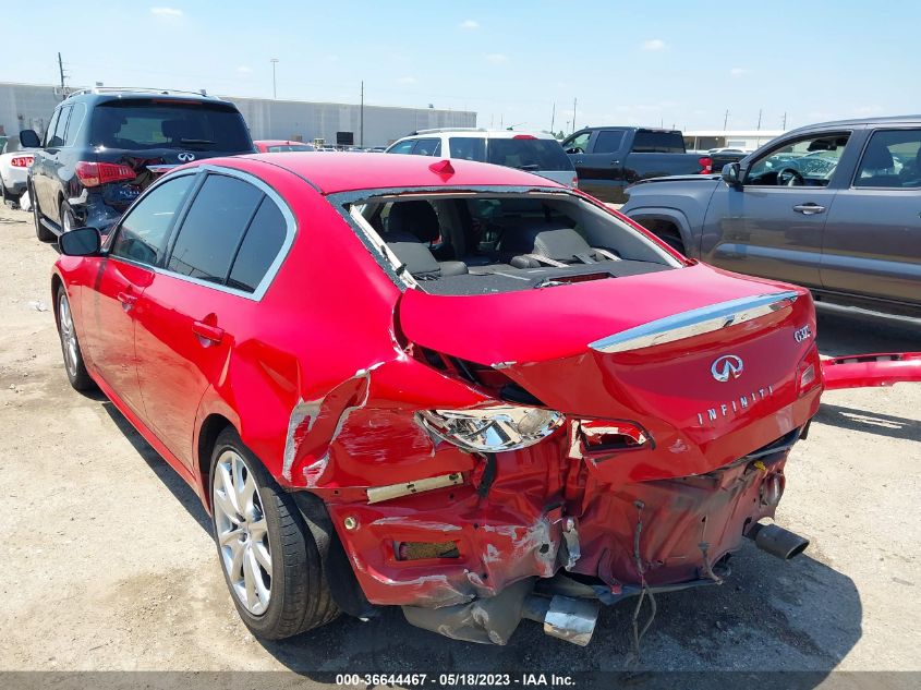 2013 INFINITI G37 SEDAN JOURNEY JN1CV6AP3DM302543