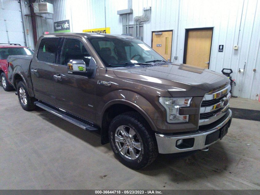 2015 FORD F-150 LARIAT - 1FTEW1EGXFFB64166