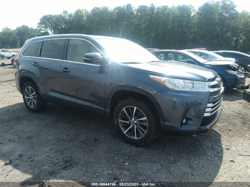 2019 TOYOTA HIGHLANDER XLE - 5TDKZRFH1KS325868