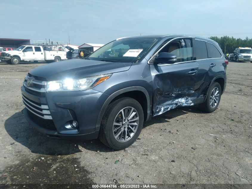 2019 TOYOTA HIGHLANDER XLE - 5TDKZRFH1KS325868