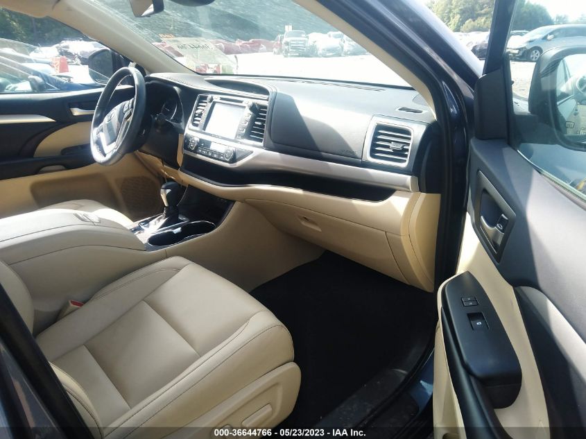 2019 TOYOTA HIGHLANDER XLE - 5TDKZRFH1KS325868