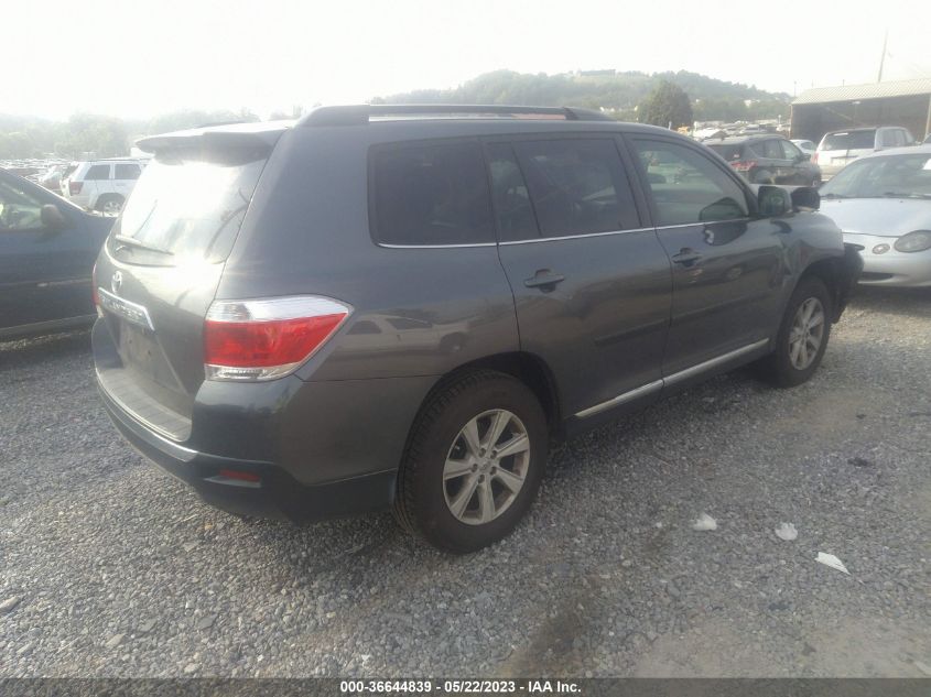 2013 TOYOTA HIGHLANDER - 5TDZK3EH9DS126796