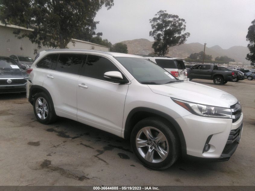 2018 TOYOTA HIGHLANDER LIMITED - 5TDYZRFH9JS244481