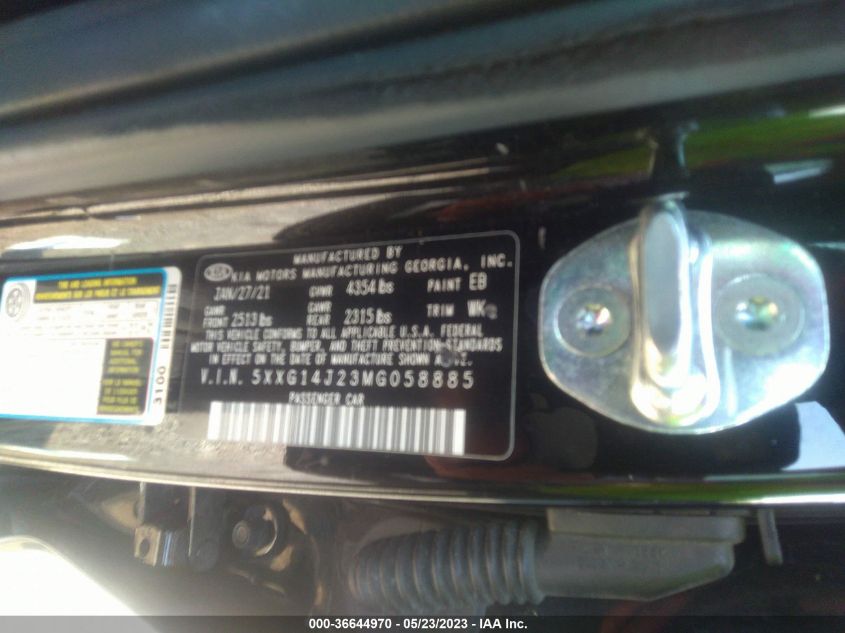 2021 KIA K5 LXS - 5XXG14J23MG058885