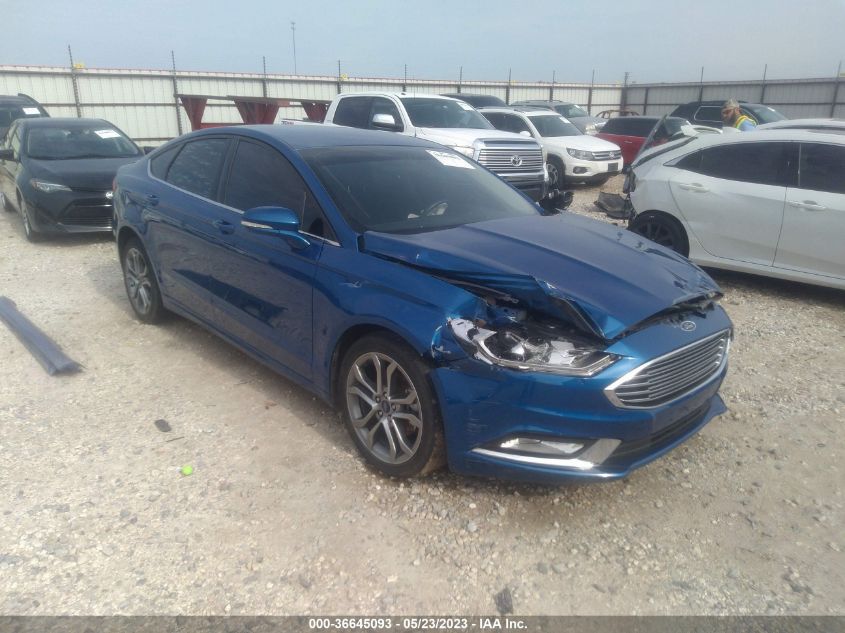 2017 FORD FUSION SE - 3FA6P0HD7HR392702