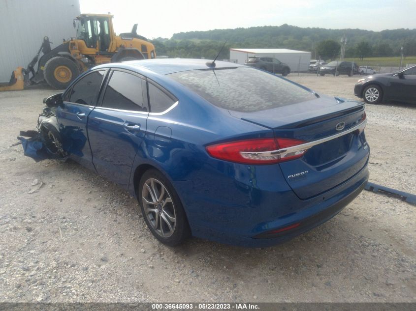2017 FORD FUSION SE - 3FA6P0HD7HR392702