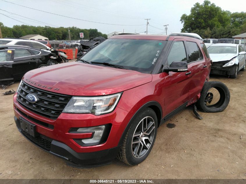 2016 FORD EXPLORER SPORT - 1FM5K8GT8GGB62339