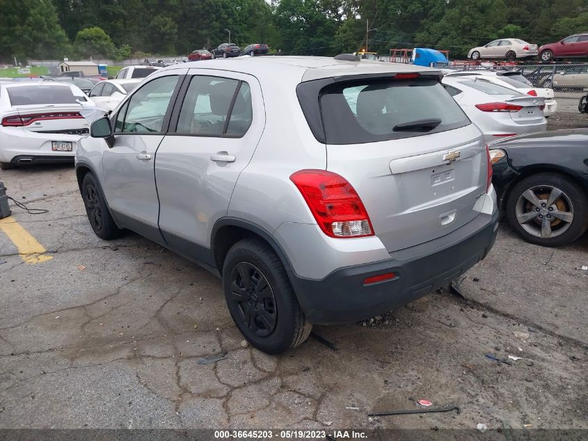 2015 CHEVROLET TRAX LS - KL7CJKSB3FB088346