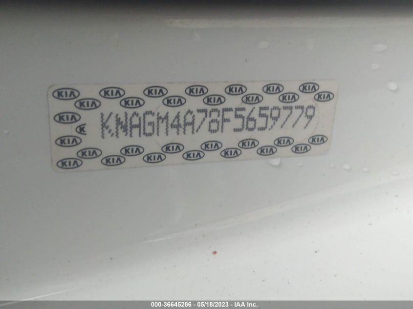 2015 KIA OPTIMA LX - KNAGM4A78F5659779
