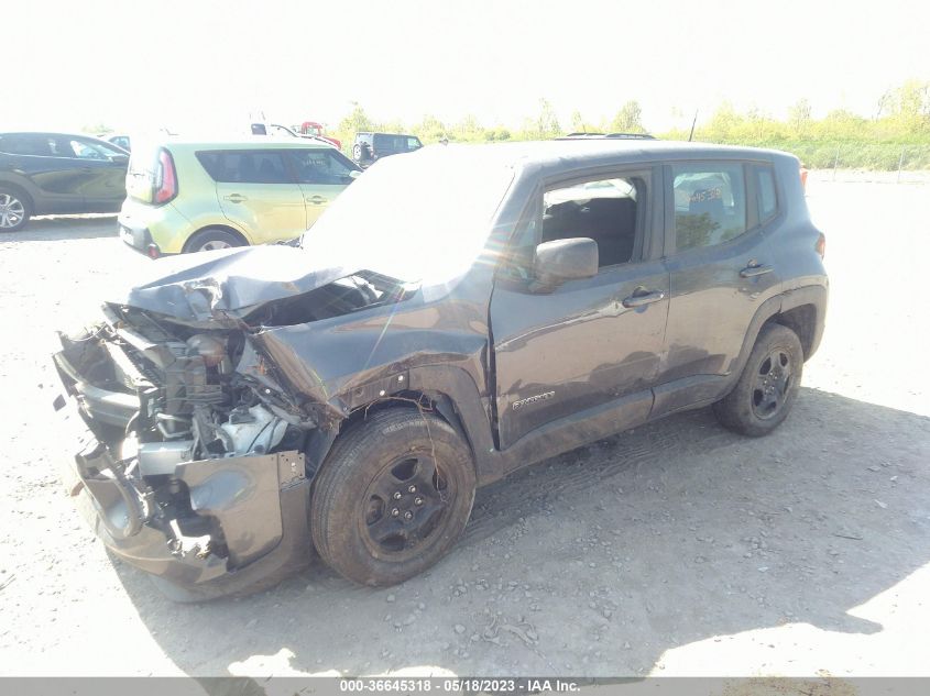 VIN ZACNJBAB4KPK21562 2019 JEEP RENEGADE SPORT