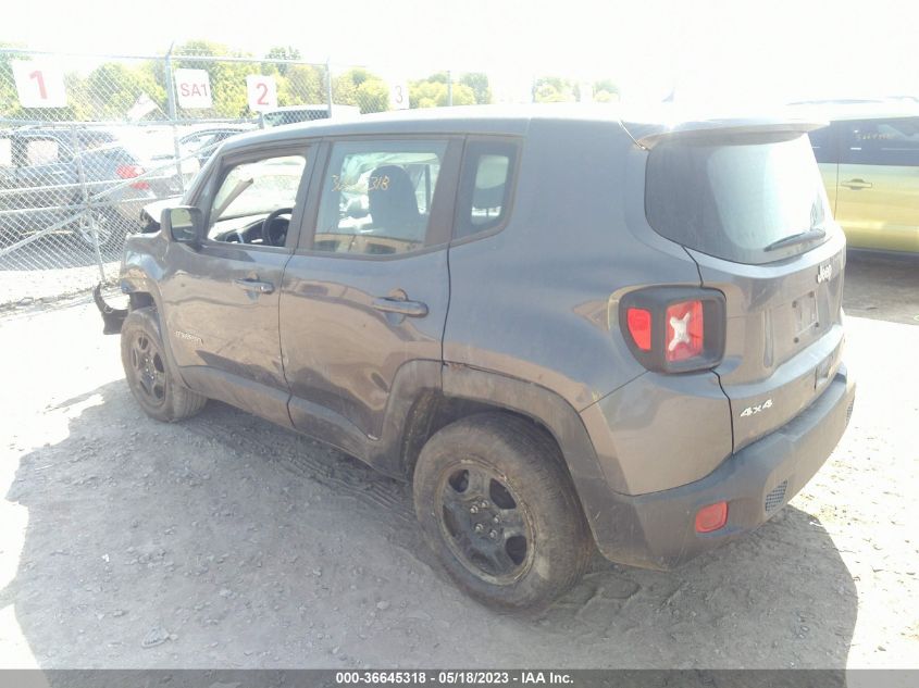 VIN ZACNJBAB4KPK21562 2019 JEEP RENEGADE SPORT