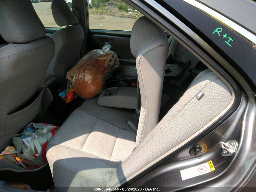 2015 TOYOTA CAMRY XLE/SE/LE/XSE - 4T4BF1FK9FR511456
