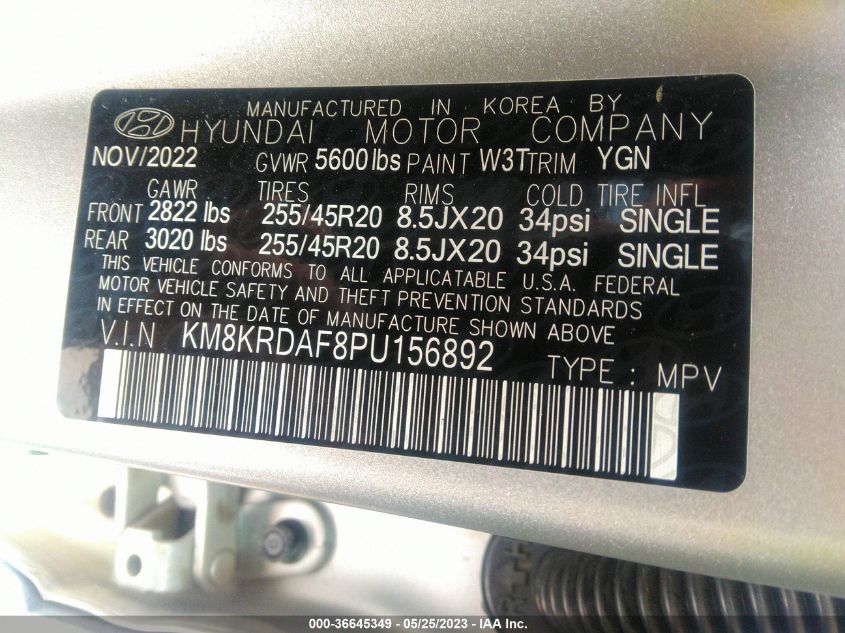2023 HYUNDAI IONIQ 5 LIMITED KM8KRDAF8PU156892