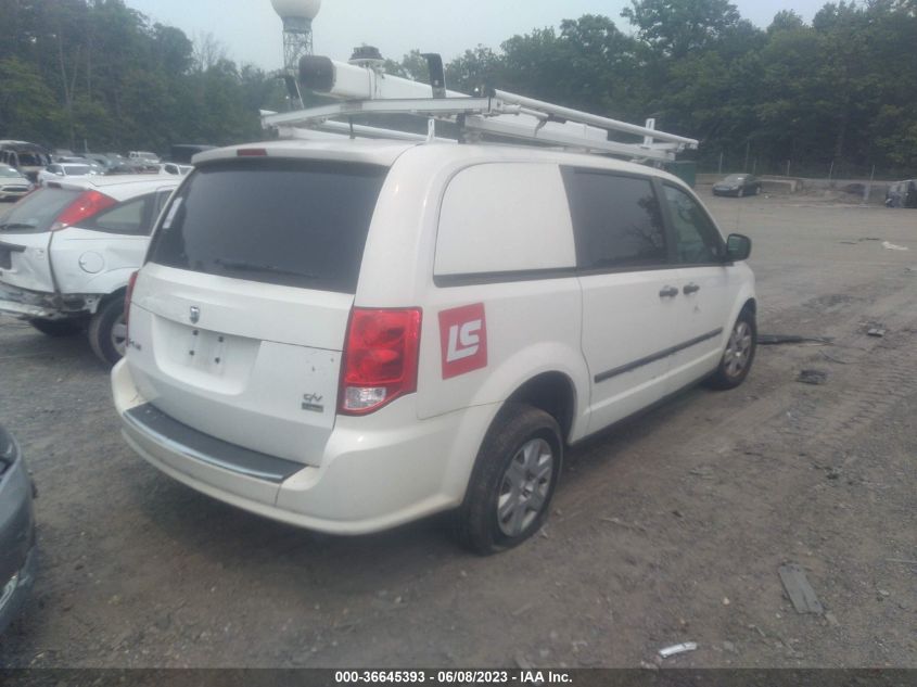 2013 RAM CARGO VAN TRADESMAN 2C4JRGAGXDR658659