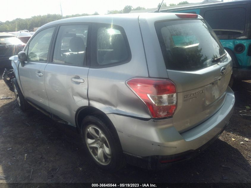2015 SUBARU FORESTER 2.5I - JF2SJAAC5FG591285